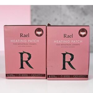 Rael Heating Patch for Menstrual Cramps 2 Boxes 6 Count Extra Coverage Heat